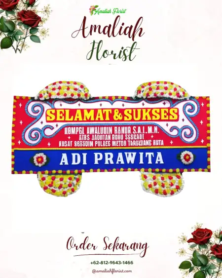 Papan Bunga Ucapan Selamat Pecuk